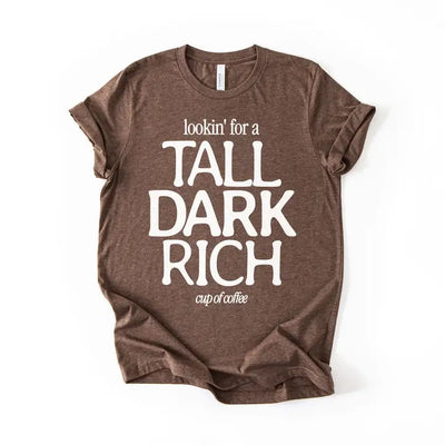 ALLEY & RAE TALL DARK RICH COFFEE TEE
