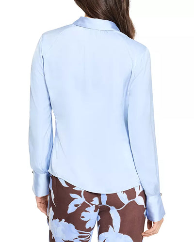 NIC + ZOE GLOSSY CRINKLE SHIRT