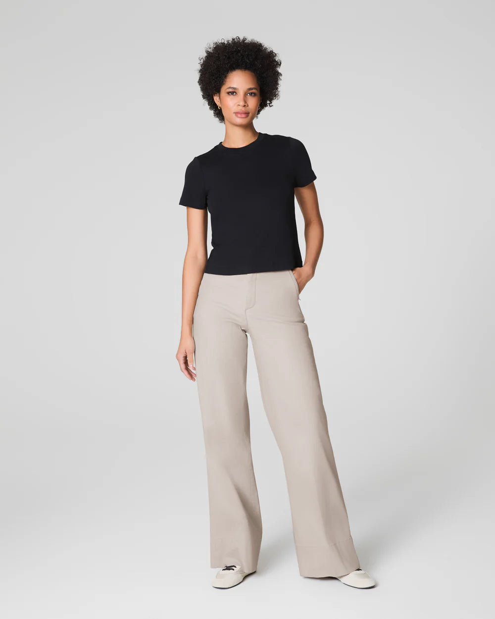 SPANX STRETCH TWILL WIDE LEG