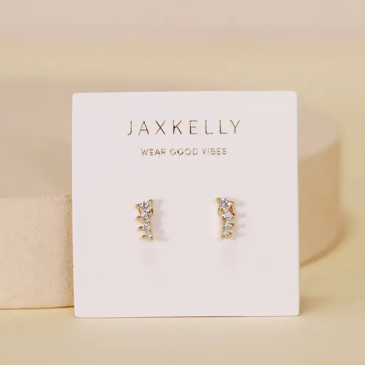 JAXKELLY MINI CRAWLER GOLD EARRING