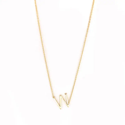 STERLING/GOLD FILLED SMALL INITIAL NECKLACE