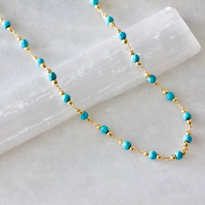 MESA BLUE TURQUOISE CHOKER NECKLACE
