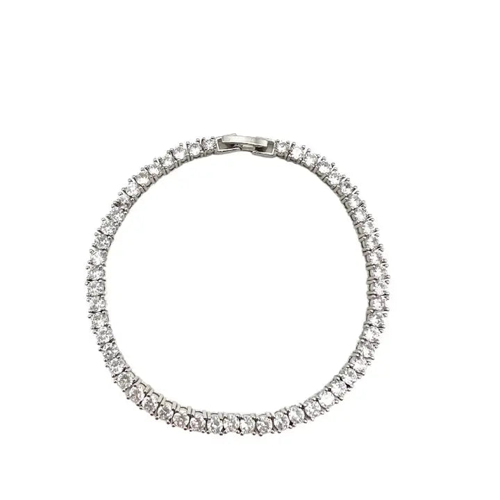 SAHIRA SILVER KARLA TENNIS BRACELET