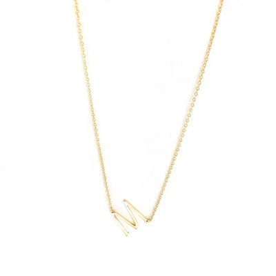 STERLING/GOLD FILLED SMALL INITIAL NECKLACE