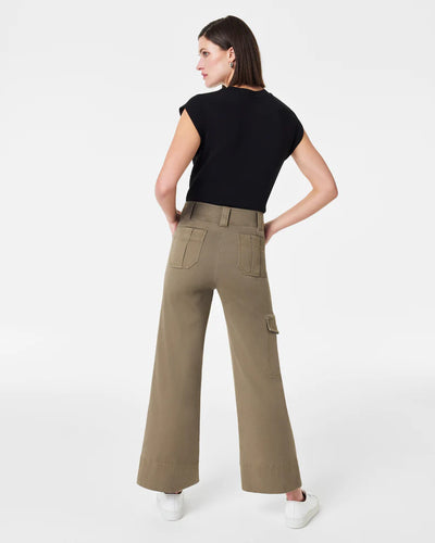 STRETCH TWILL CROPPED TROUSER