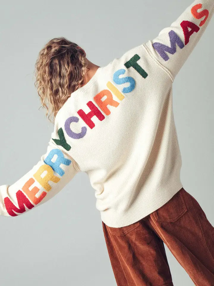 URBAN DAIZY MERRY CHRISTMAS KNIT SWEATER