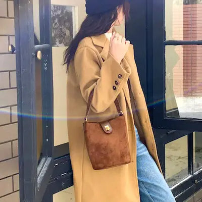 PRETTY PERSUASIONS SUEDE CROSSBODY