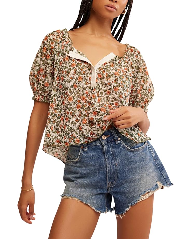 FREE PEOPLE ASTRA FLORAL PRINT TOP