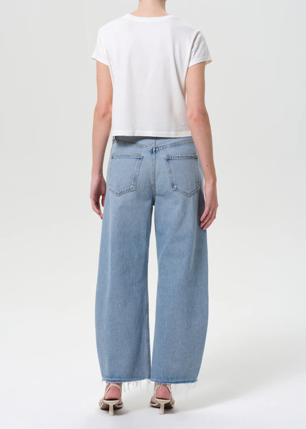 AGOLDE LOW CURVE FRAY