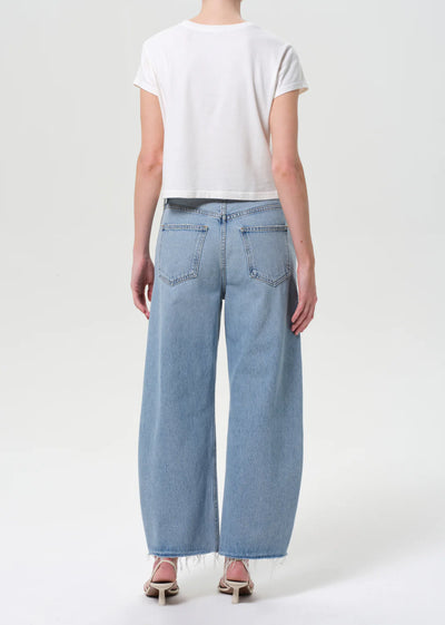 AGOLDE LOW CURVE FRAY