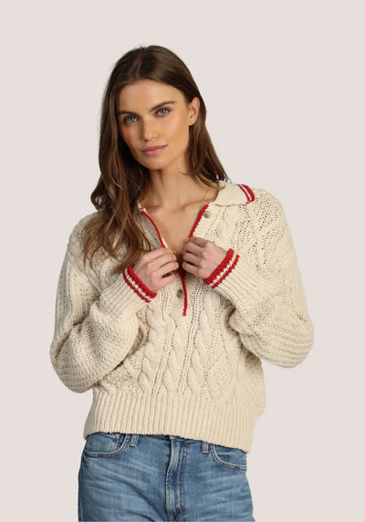 DYLAN CHARLOTTE CABLE SWEATER