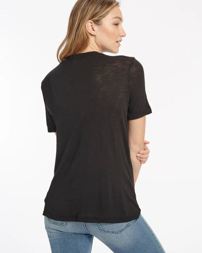 EVERLY SLUB V-NECK TEE