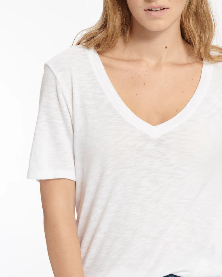 EVERLY SLUB V-NECK TEE