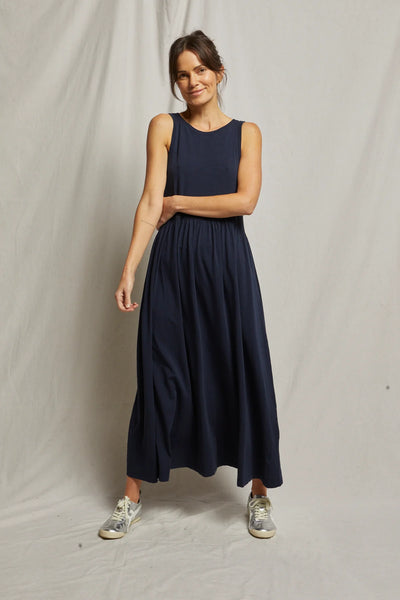 EVA SLUB JERSEY TIERED DRESS