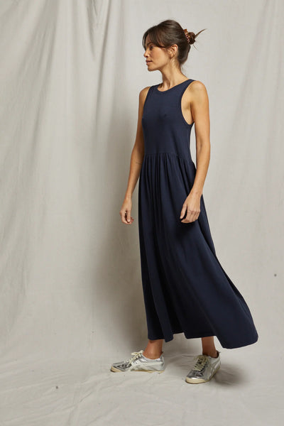 EVA SLUB JERSEY TIERED DRESS