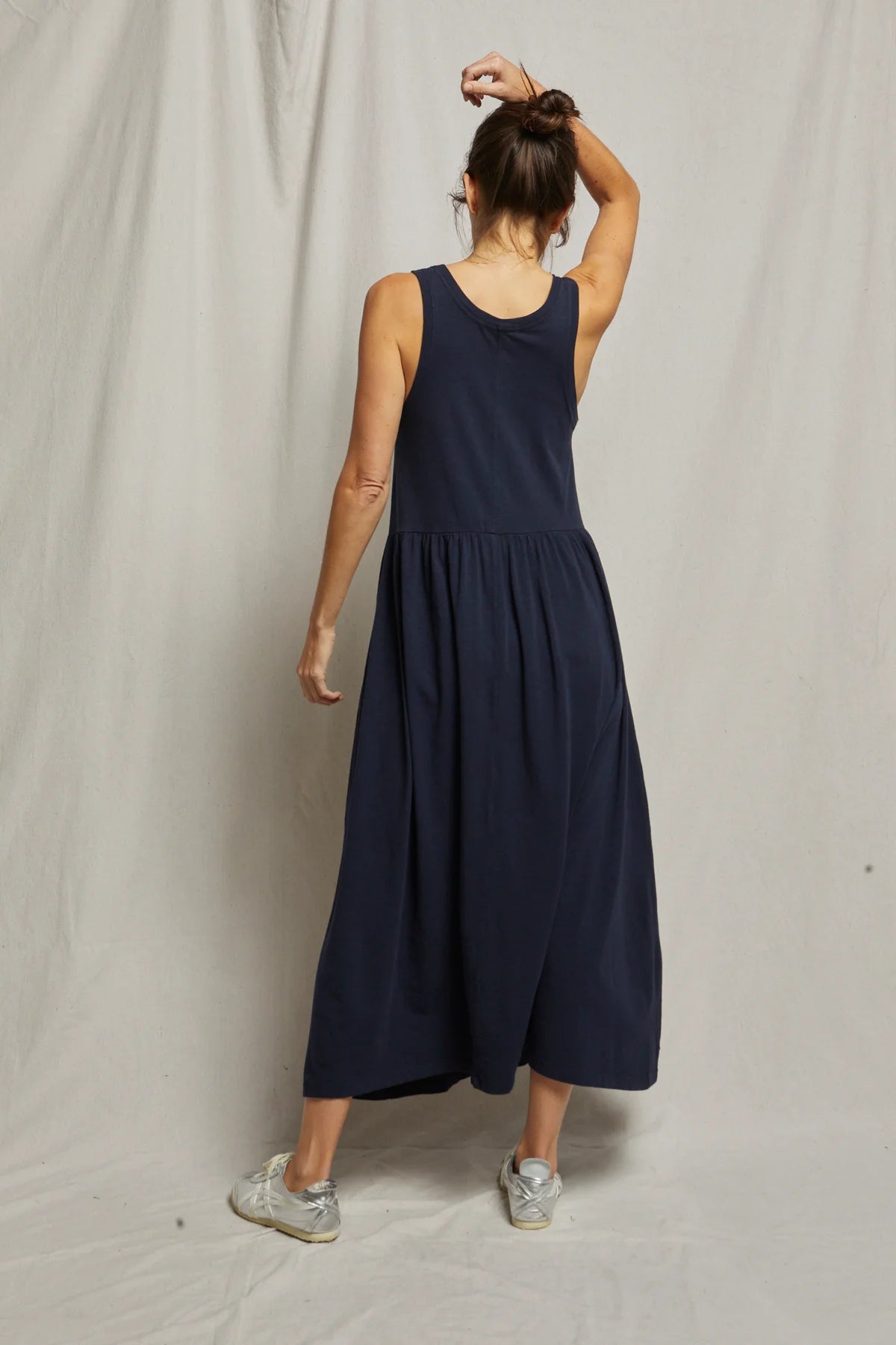 EVA SLUB JERSEY TIERED DRESS