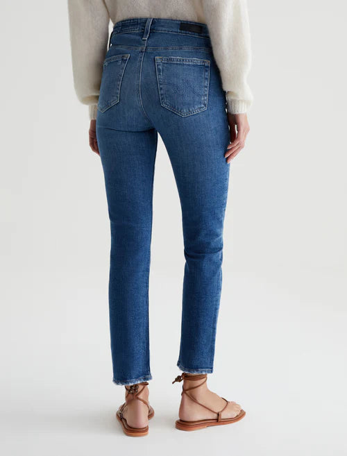 AG MARI MID RISE SLIM STRAIGHT CROP