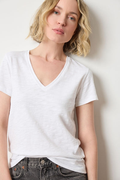 LILLA P SHORT SLEEVE V NECK