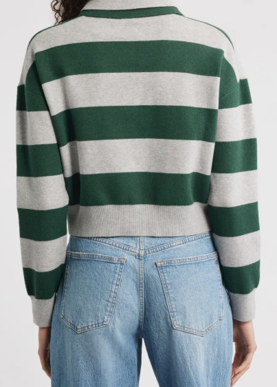 525 STRIPE RUGBY PULLOVER