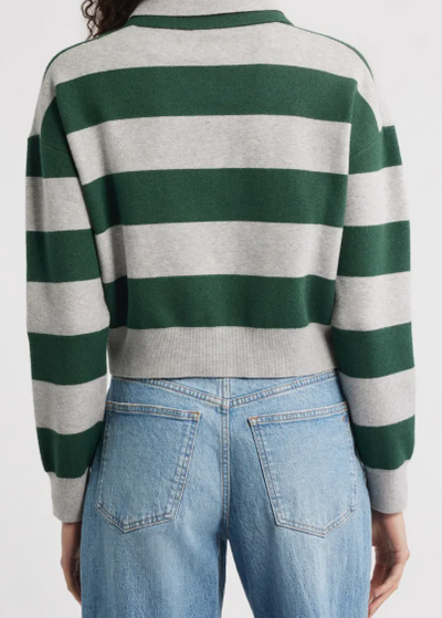 525 STRIPE RUGBY PULLOVER