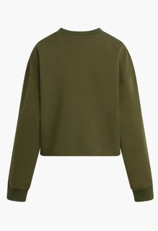 FAVORITE DAUGHTER CROPPED COLLEGIATE SWEATSHIRT