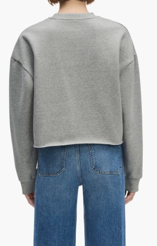 FAVORITE DAUGHTER CROPPED COLLEGIATE SWEATSHIRT