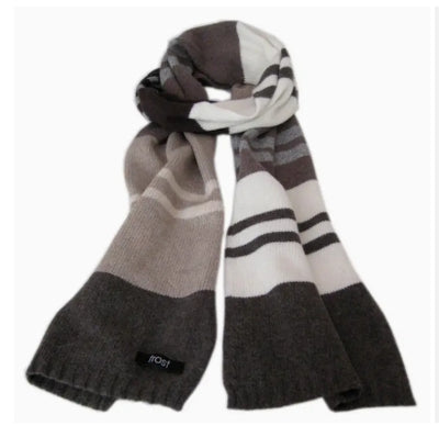 FROST OVERSIZED STRIPED CASHMERE/WOOL SCARF
