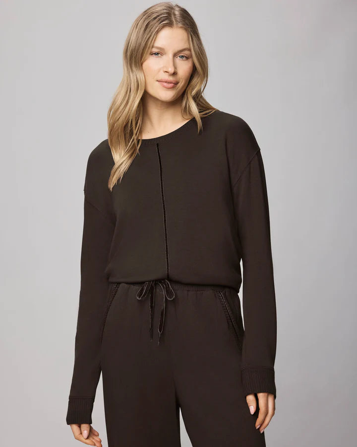 SPLENDID SUPERSOFT TRIM PULLOVER