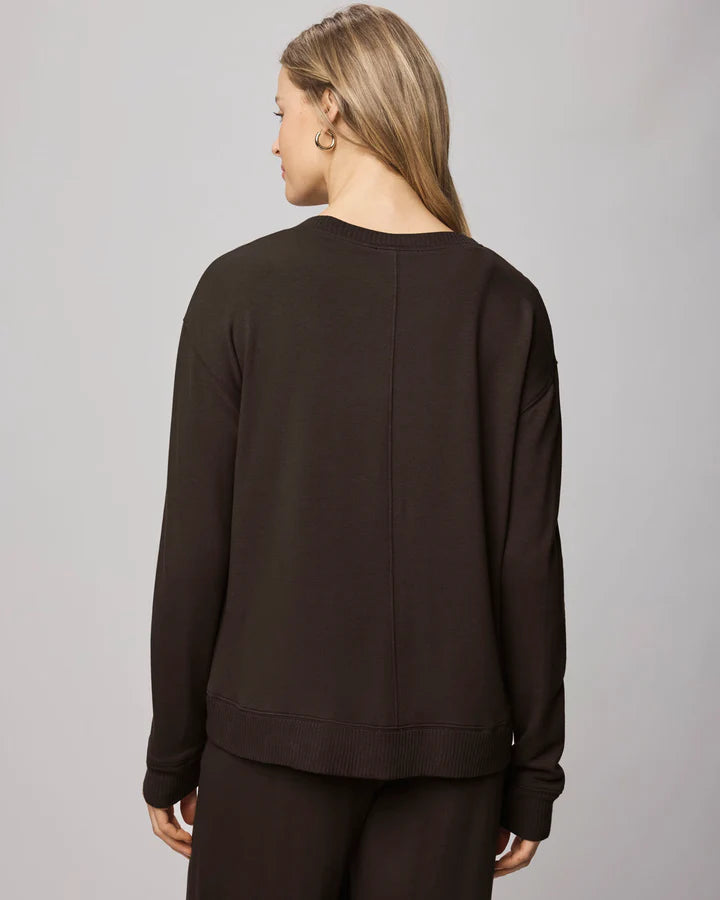 SPLENDID SUPERSOFT TRIM PULLOVER
