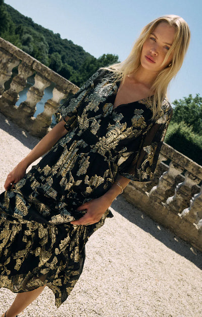 Z SUPPLY KIERA JACQUARED MAXI DRESS