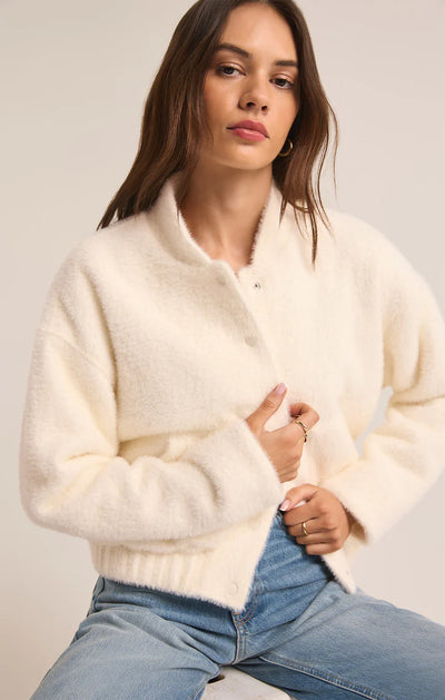 LEX SWEATER KNIT BOMBER JACKET