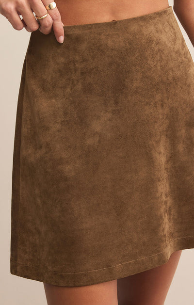 Z SUPPLY CIERA SUEDE MINI SKIRT