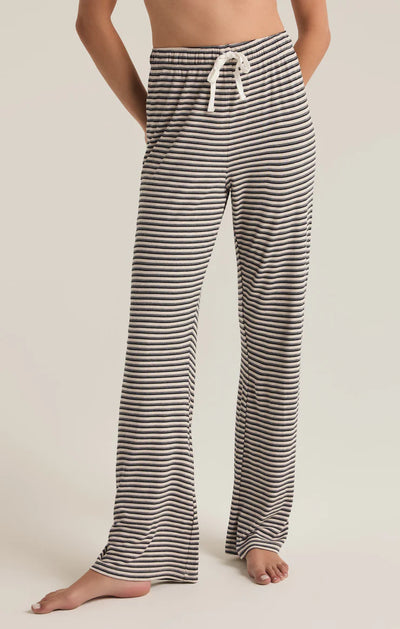 LOUNGER STRIPE MODAL RIB PANT