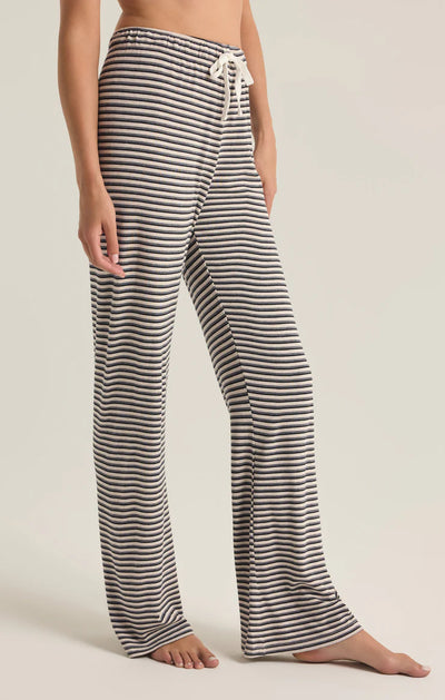 LOUNGER STRIPE MODAL RIB PANT