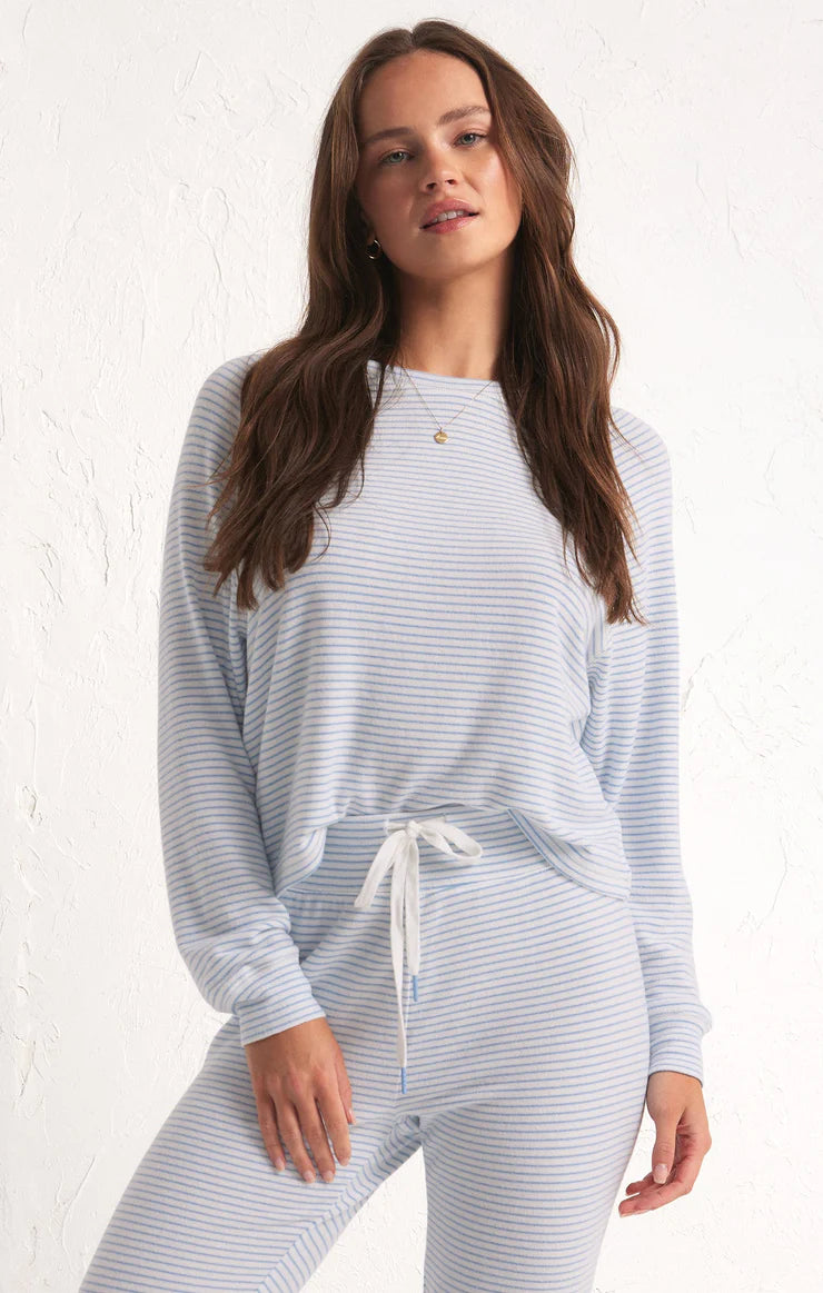 STAYING IN STRIPE LONG SLEEVE TOP