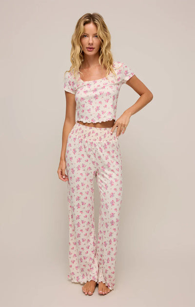 FLOWER MARKET DITSY POINTELLE TEE