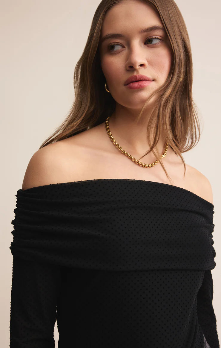 Z SUPPLY WHIMSY OFF SHOULDER TOP
