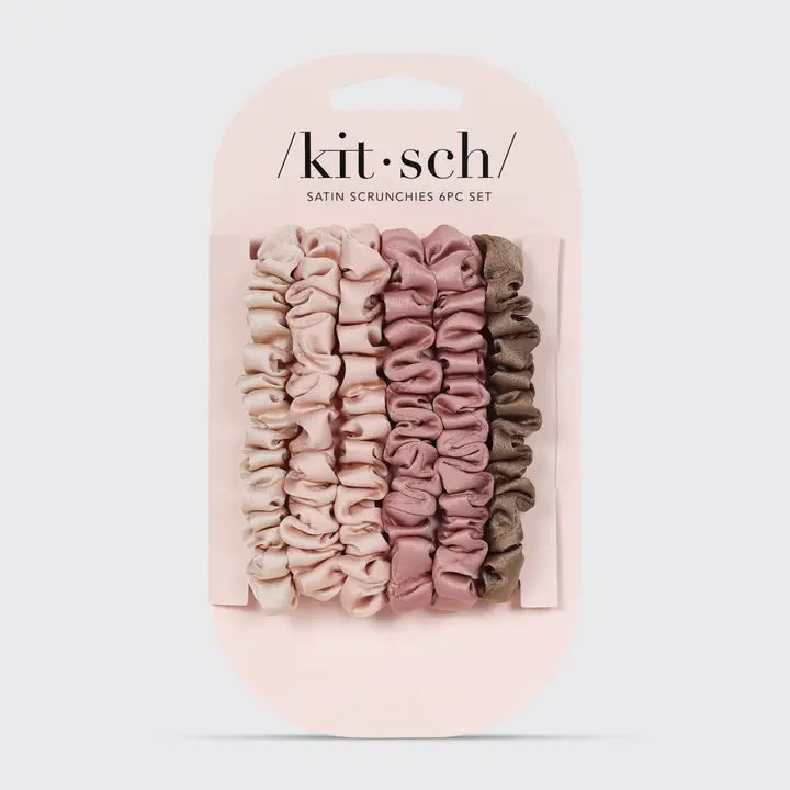 KITSCH PETITE SATIN SCRUNCHIES