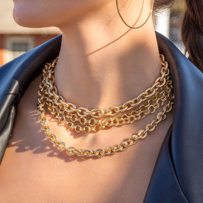 MARLYN SCHIFF DOUBLE LAYER NECKLACE