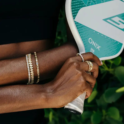 SAHIRA GOLD KARLA TENNIS BRACELET