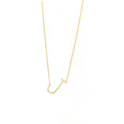 STERLING/GOLD FILLED SMALL INITIAL NECKLACE