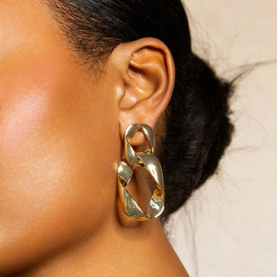 MARLYN SCHIFF DROP LINK EARRING