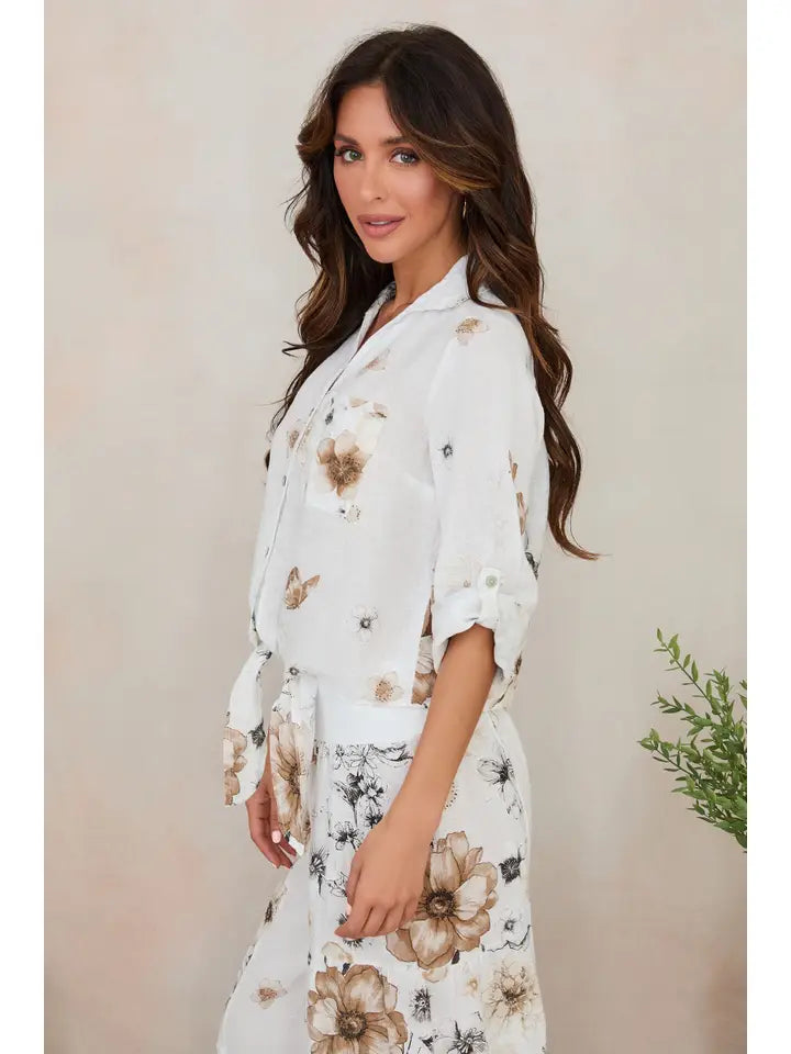 MILIO MILANO FLORAL BLOUSE