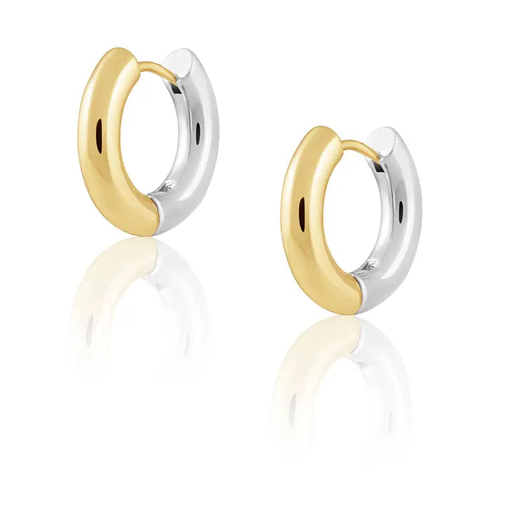 SAHIRA GALA TWO TONE HOOP EARINGS