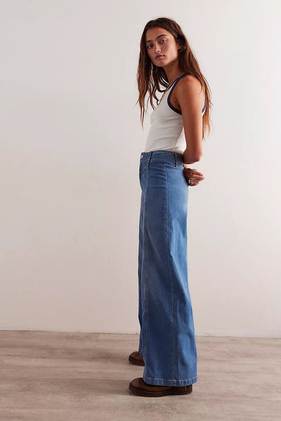 FREE PEOPLE LIBRE WIDE LEG JEANS