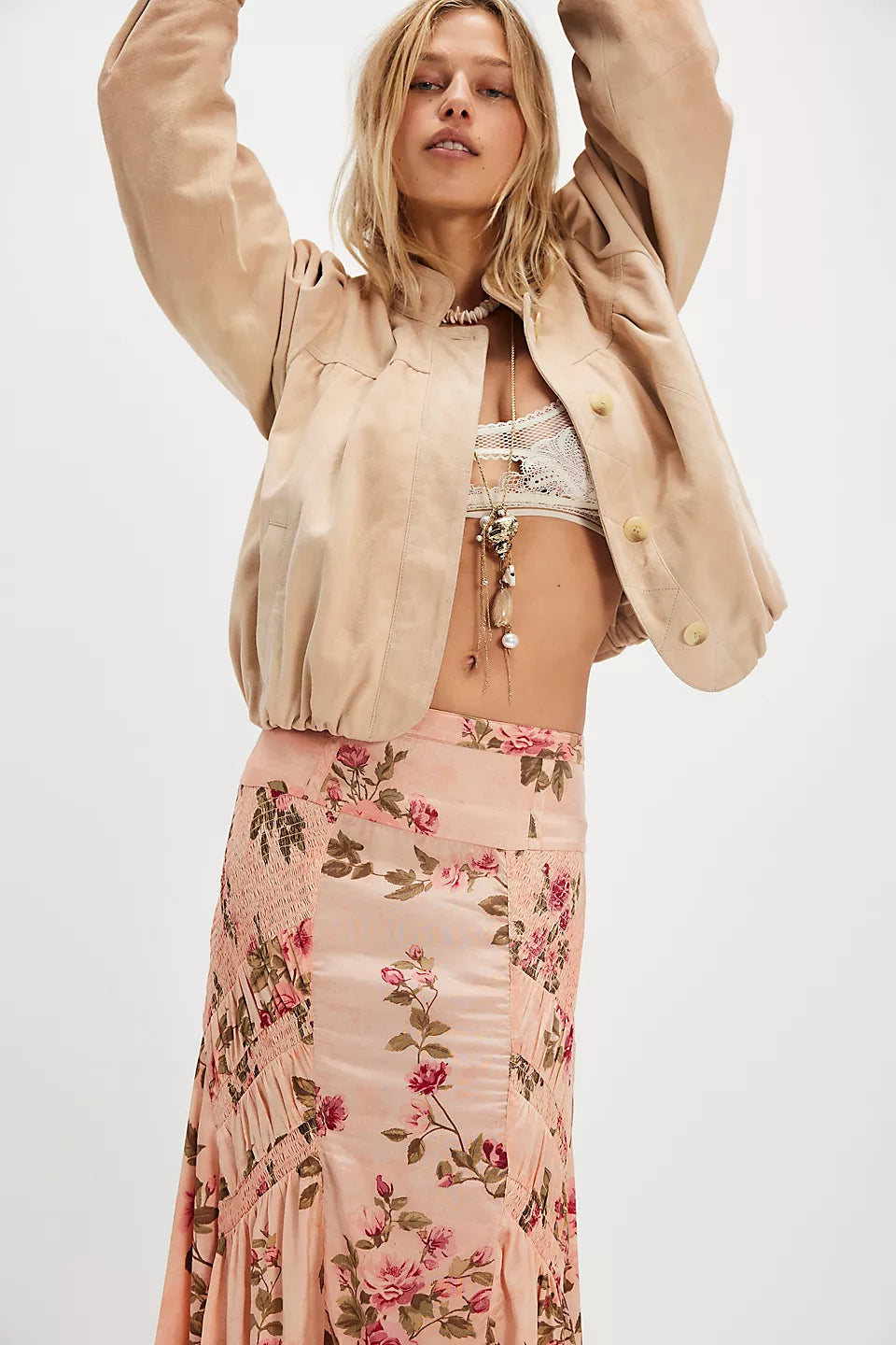 FREE PEOPLE ROWAN MAXI SKIRT