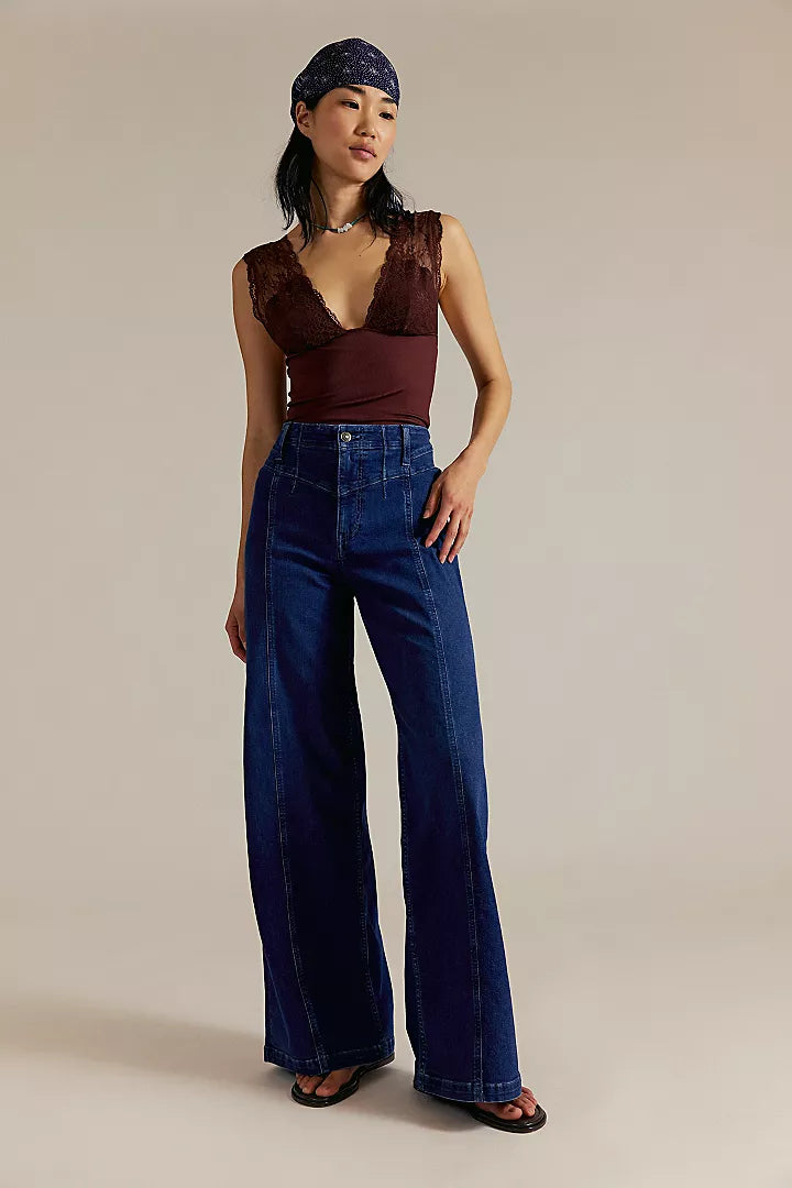 FREE PEOPLE LIBRE WIDE LEG JEANS