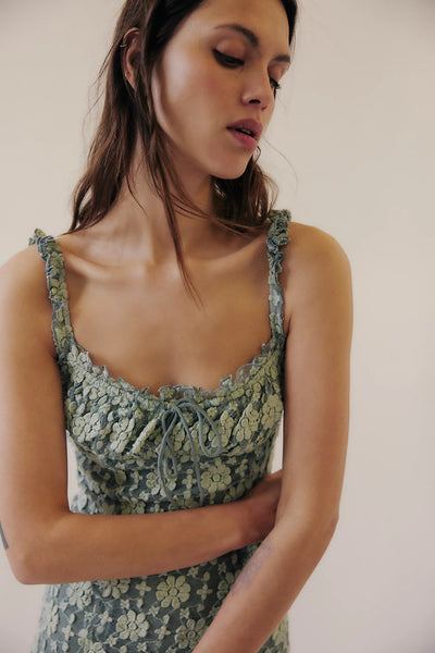 FREE PEOPLE DRESS LUCINDA LACE MIDI