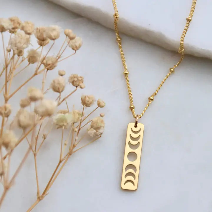 MESA BLUE MOON PHASE NECKLACE