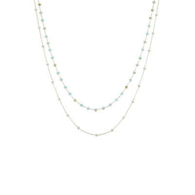 MARLYN SCHIFF CRYSTAL NECKLACE